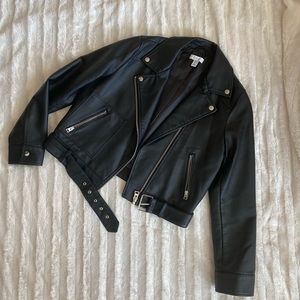 Faux leather jacket